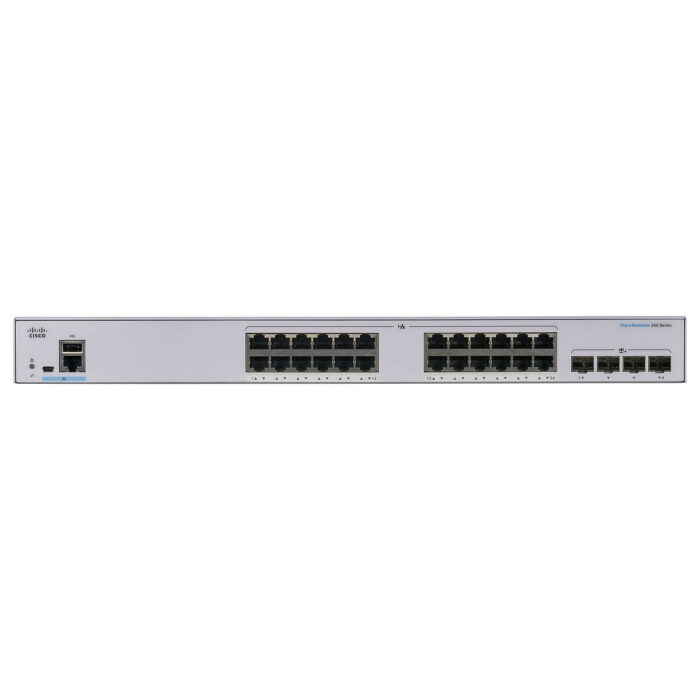 Cisco CBS250-24T-4G Switch web manageable niveau 2+ 24 ports 10/100/1000 Mbps + 4 logements SFP